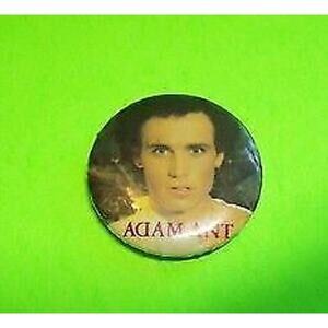 Adam Ant Musician Original Metal Badge Pinback New Wave Pop Adam And The Ants